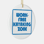 Werkvrije kayaking Zone Keramisch Ornament (Rechts)