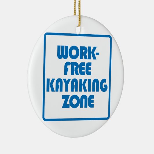 Werkvrije kayaking Zone Keramisch Ornament (Rechts)