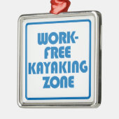 Werkvrije kayaking Zone Metalen Ornament (Links)