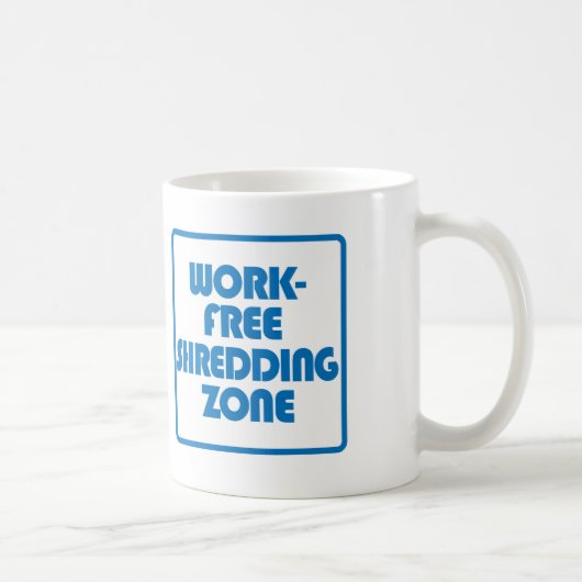 Werkvrije shredingszone koffiemok (Rechts)