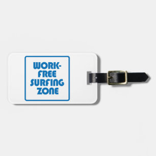 Werkvrije surfzone bagagelabel
