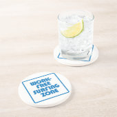 Werkvrije surfzone zandsteen onderzetter (Zijkant)