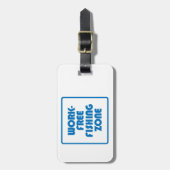 Werkvrije Vissen Zone Bagagelabel (Voorkant verticaal)