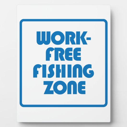 Werkvrije Vissen Zone Fotoplaat (Voorkant)