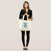 Werkvrije Vissen Zone Grote Tote Bag (Voorkant (model))