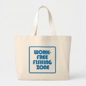 Werkvrije Vissen Zone Grote Tote Bag (Voorkant)