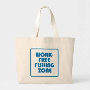 Werkvrije Vissen Zone Grote Tote Bag