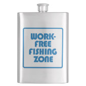 Werkvrije Vissen Zone Heupfles (Voorkant)
