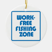 Werkvrije Vissen Zone Keramisch Ornament (Voorkant)