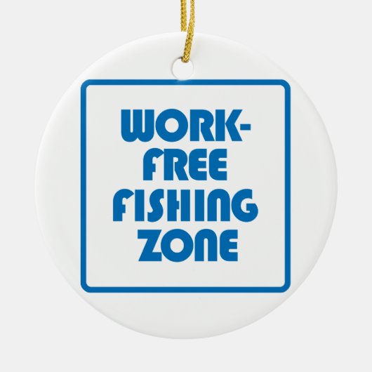 Werkvrije Vissen Zone Keramisch Ornament (Voorkant)