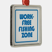 Werkvrije Vissen Zone Metalen Ornament (Rechts)