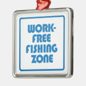 Werkvrije Vissen Zone Metalen Ornament (Links)
