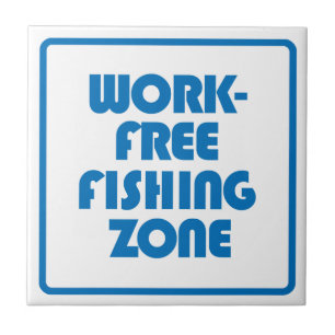 Werkvrije Vissen Zone Tegeltje