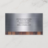 Werkwagen | Bouwgereedschap | Metaal | Hout Visitekaartje (Achterkant)