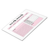 Werkweek Planner - roze Notitieblok (Schuin)