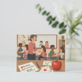 Werkweek van de Leraar Briefkaart (Staand voorkant)