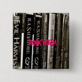 WERKZAAMHEDEN BOEKEN VIERKANTE BUTTON 5,1 CM