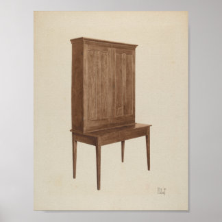 WERKZAAMHEDEN VAN ART Peter C. Ustinoff Desk 1940 Poster