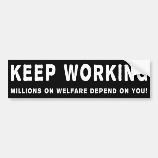 Werkzame Bumpersticker behouden (Voorkant)