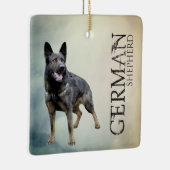 Werkzame Duitse Shepherd Dog - GSD Keramisch Ornament (Rechts)