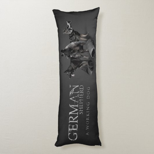 Werkzame Duitse Shepherd Dog - GSD Lichaamskussen (Achterkant (Verticaal))