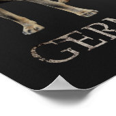 Werkzame Duitse Shepherd Dog - GSD Poster (Hoek)