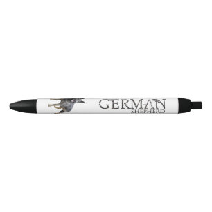 Werkzame Duitse Shepherd Dog - GSD Zwarte Inkt Pen