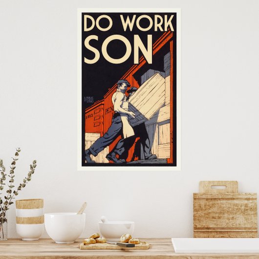 werkzoon poster (Keuken)