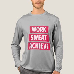 Werkzweet Bereik Motivatie lange mouw Tri-Blend Shirt