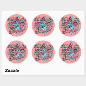 Werlds Best Baba Ronde Sticker (Vel)