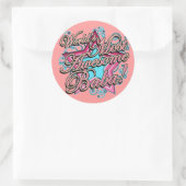 Werlds Best Baba Ronde Sticker (Tas)