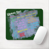 Werlds Best Dadism Mousepad Muismat (Met muis)