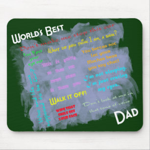 Werlds Best Dadism Mousepad Muismat