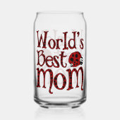 Werlds Best Mam Ladybugs Blikvorm Glas (Achterkant)