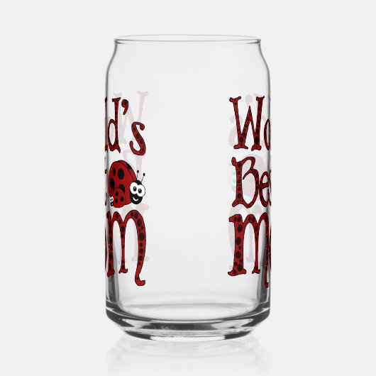 Werlds Best Mam Ladybugs Blikvorm Glas (Rechts)