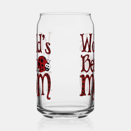 Werlds Best Mam Ladybugs Blikvorm Glas (Links)