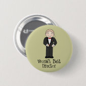 Werlds Beste muziekdirecteur Ronde Button 5,7 Cm (Voorkant /achterkant)