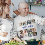 Werlds Beste opa | Foto-collage T-Shirt<br><div class="desc">Unieke kleinkinderen 12 fotocollage-shirt maken het perfecte geschenk voor elke grootouder,  met tekst die 'WORLDS BEST GRANDMA' en de GRANDCHILDRENS NAMEN leest. De editable doopvontstijlen,  de grootte en de achtergrondkleur kunnen worden veranderd door op de pas verdere verbinding na het personaliseren te klikken.</div>