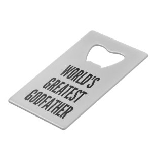 Werlds Greatest Godfather Creditkaart Flessenopener