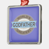 Werlds Greatest Godfather Metalen Ornament (Links)
