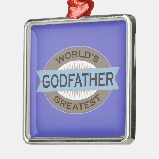 Werlds Greatest Godfather Metalen Ornament (Links)