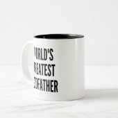 Werlds Greatest Godfather Tweekleurige Koffiemok (Voorkant links)