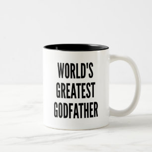 Werlds Greatest Godfather Tweekleurige Koffiemok