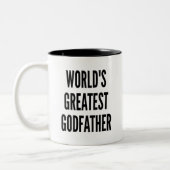 Werlds Greatest Godfather Tweekleurige Koffiemok (Links)