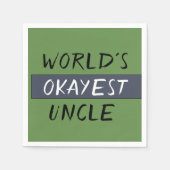 Werlds Okayest oom Funny Servet (Voorkant)