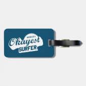Werlds Okayest Surfer Bagagelabel (Achterkant horizontaal)