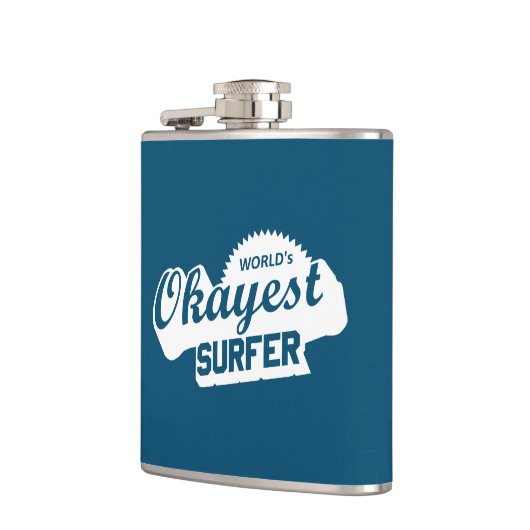 Werlds Okayest Surfer Heupfles (Links)