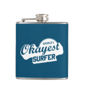 Werlds Okayest Surfer Heupfles (Voorkant)