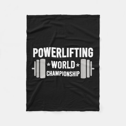 Werlifter Motivational Gym Werlifting World Chamon Fleece Deken (Voorkant)