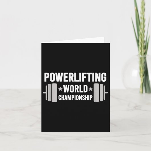 Werlifter Motivational Gym Werlifting World Chamon Kaart (Voorkant)
